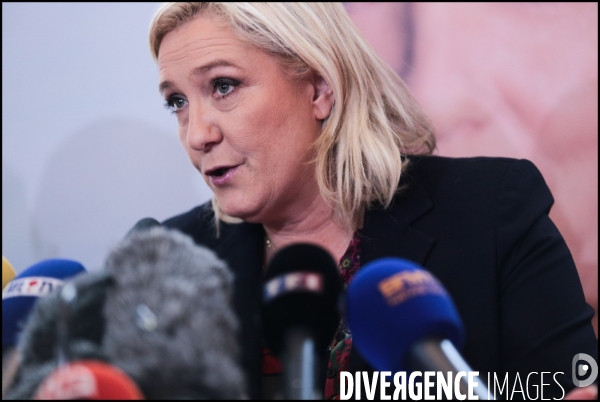 Conference de presse de marine le pen a lille