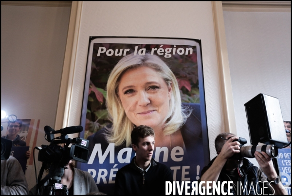 Conference de presse de marine le pen a lille