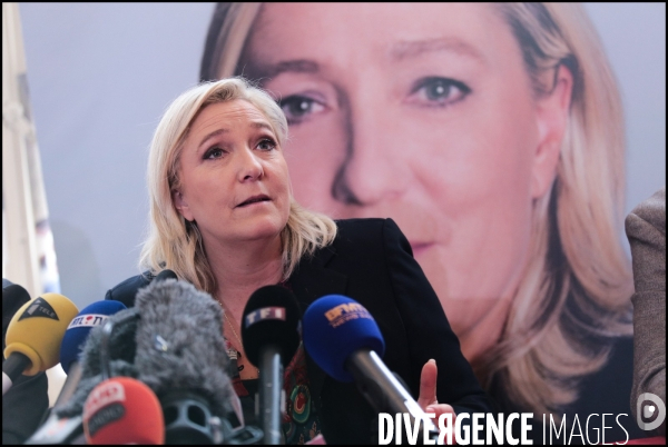 Conference de presse de marine le pen a lille