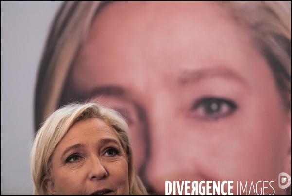 Conference de presse de marine le pen a lille