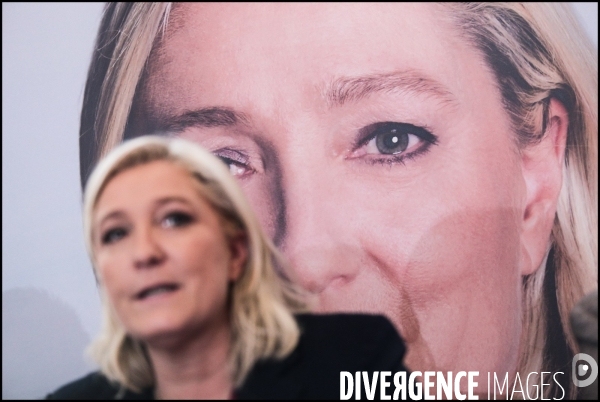 Conference de presse de marine le pen a lille