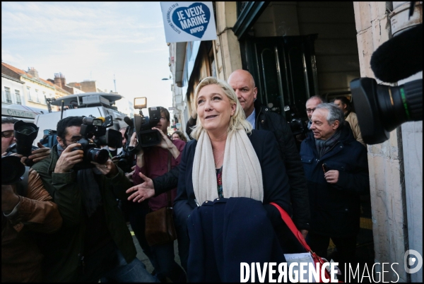 Conference de presse de marine le pen a lille