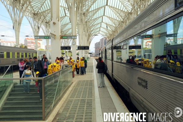 Lisbonne.La gare de l Oriente