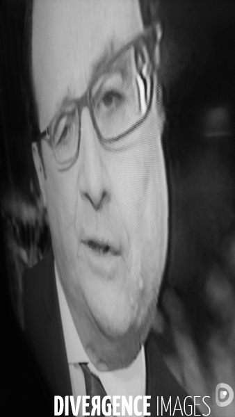 TV Conference de presse du President de la République François Hollande