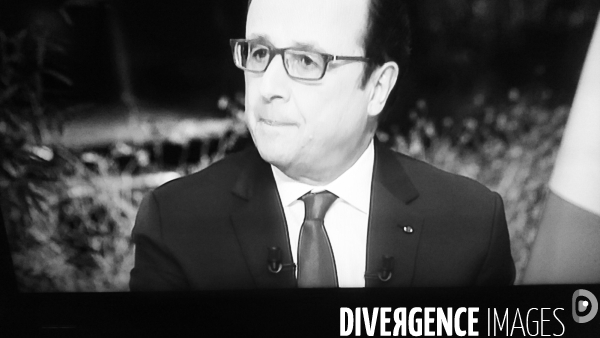 TV Conference de presse du President de la République François Hollande