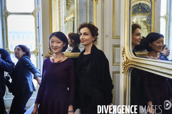 Passation pouvoir Ministere de la culture Fleur Pellerin Audrey Azoulay