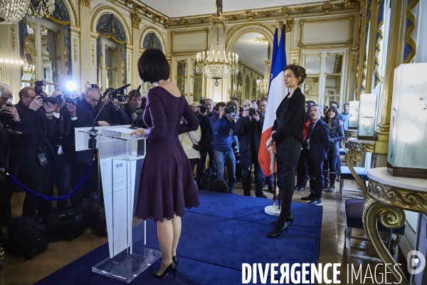 Passation pouvoir Ministere de la culture Fleur Pellerin Audrey Azoulay