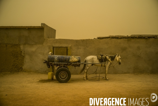 Tempete de sable a l est du tchad.