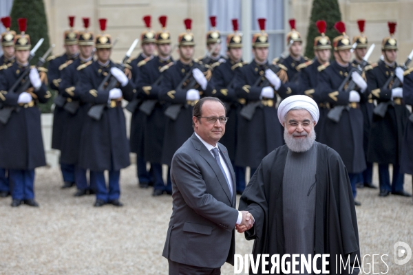 François Hollande reçoit le président iranien Hassan Rohani