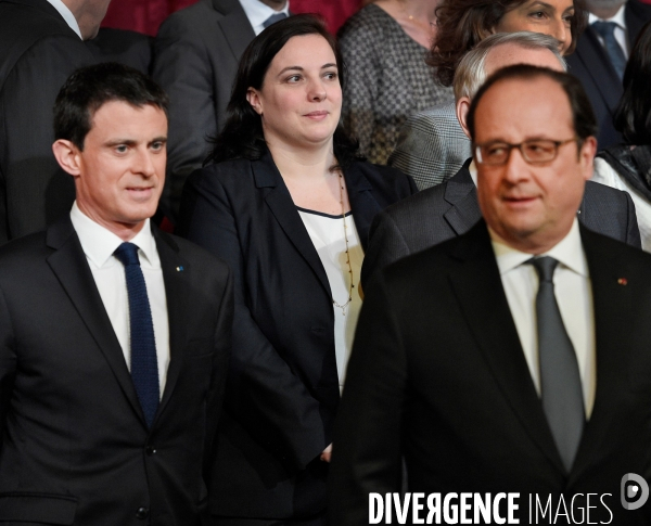 Manuel Valls François Hollande Emmanuelle Cosse