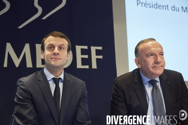 Emmanuel Macron au MEDEF - mediation inter-entreprises