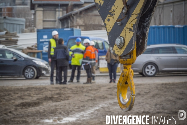 Paris : lancement du pont Berthier  dans la zone Clichy-Batignolles