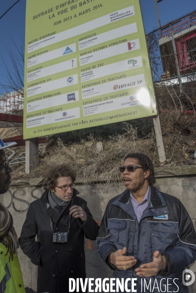 Paris : lancement du pont Berthier  dans la zone Clichy-Batignolles