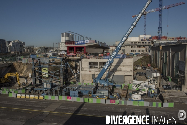 Paris : lancement du pont Berthier  dans la zone Clichy-Batignolles