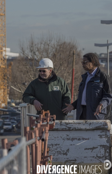 Paris : lancement du pont Berthier  dans la zone Clichy-Batignolles