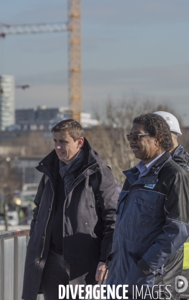 Paris : lancement du pont Berthier  dans la zone Clichy-Batignolles