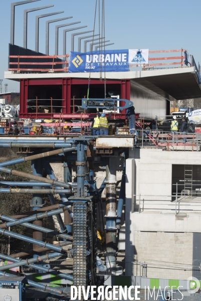 Paris : lancement du pont Berthier  dans la zone Clichy-Batignolles