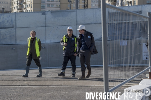 Paris : lancement du pont Berthier  dans la zone Clichy-Batignolles