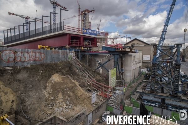 Paris : lancement du pont Berthier  dans la zone Clichy-Batignolles