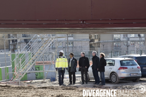 Paris : lancement du pont Berthier  dans la zone Clichy-Batignolles