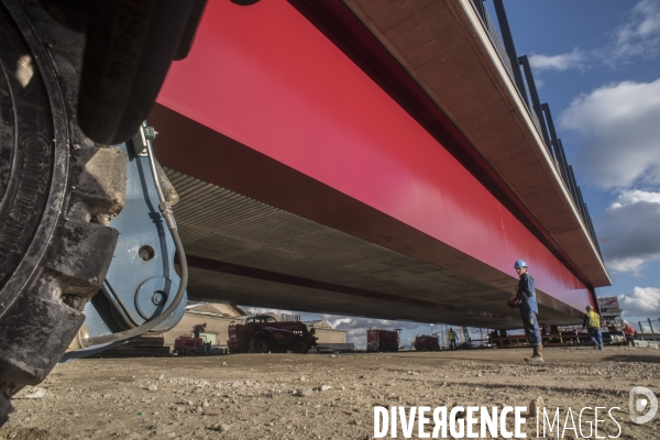 Paris : lancement du pont Berthier  dans la zone Clichy-Batignolles