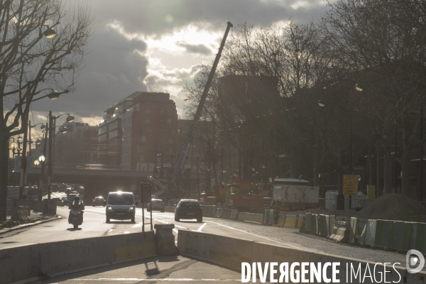 Paris : lancement du pont Berthier  dans la zone Clichy-Batignolles