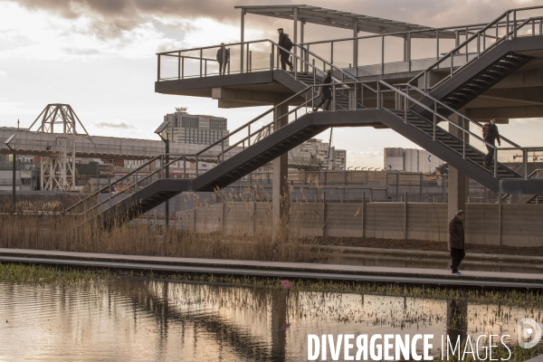 Paris : lancement du pont Berthier  dans la zone Clichy-Batignolles