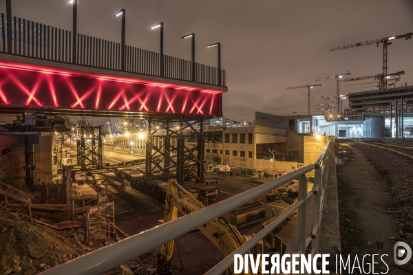 Paris : lancement du pont Berthier  dans la zone Clichy-Batignolles