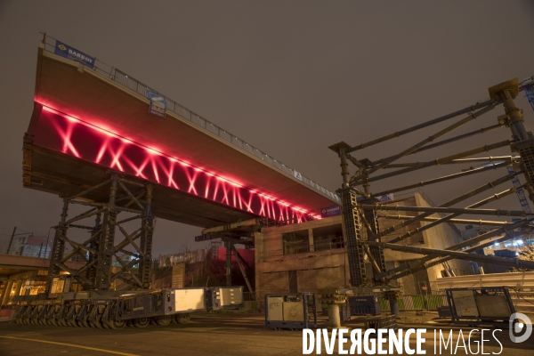 Paris : lancement du pont Berthier  dans la zone Clichy-Batignolles