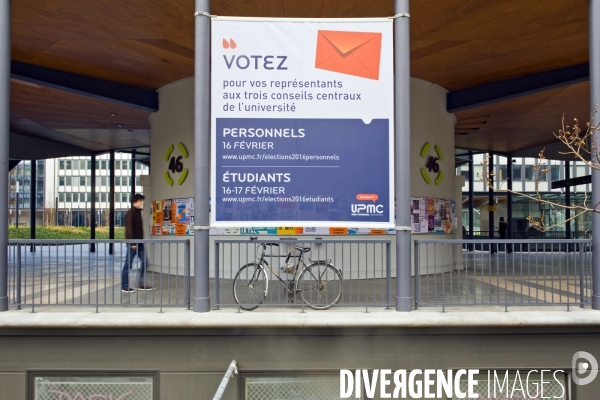 Illustration Fevrier2016.Appel au vote,pour les representants des personnels et des etudiants de l UPMC