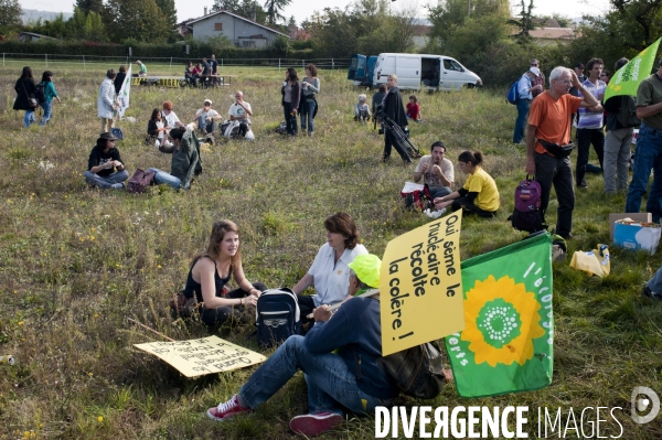 Manifestation pour la fermeture de la centrale du Bugey