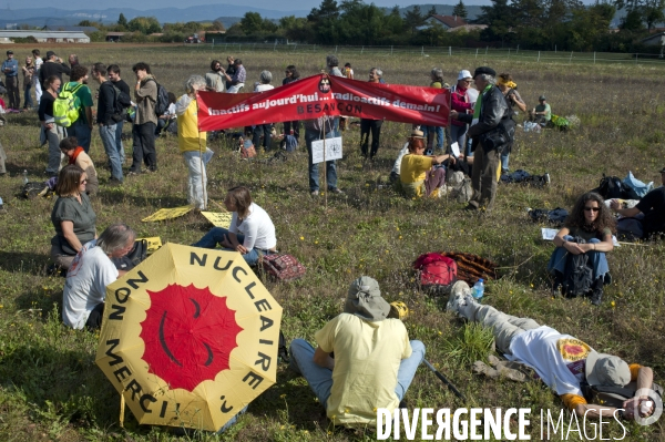Manifestation pour la fermeture de la centrale du Bugey