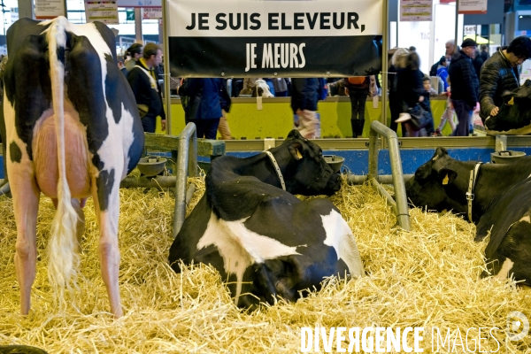 Salon de l agriculture 2016.Je suis eleveur.Je meurs. Crise des eleveurs