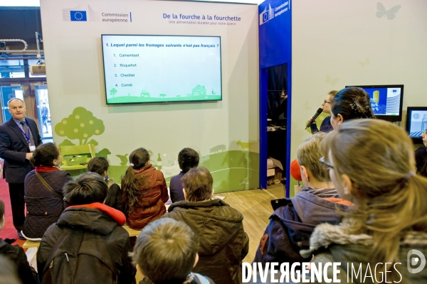 Salon de l agriculture 2016.Quiz sur le stand de la commission europeene