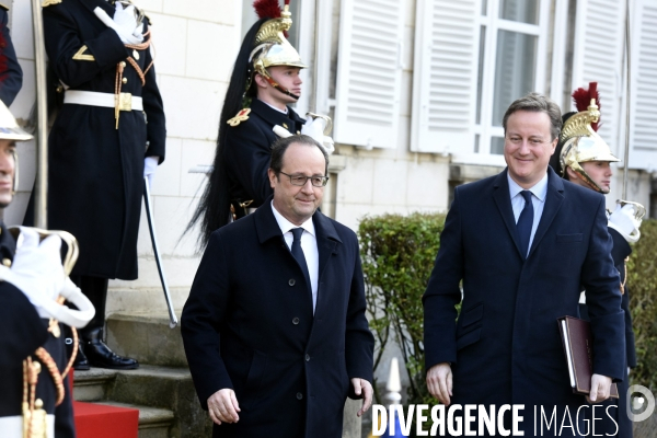 34ème sommet franco-britannique. David Cameron et François Hollande