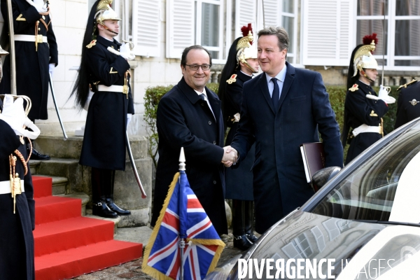 34ème sommet franco-britannique. David Cameron et François Hollande