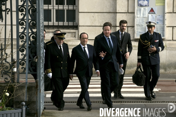 34ème sommet franco-britannique. David Cameron et François Hollande