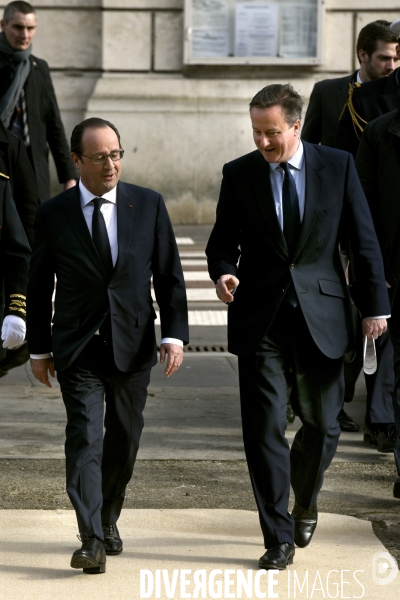 34ème sommet franco-britannique. David Cameron et François Hollande