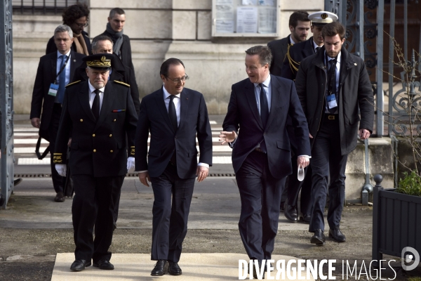 34ème sommet franco-britannique. David Cameron et François Hollande