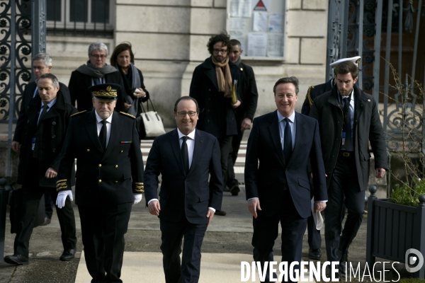 34ème sommet franco-britannique. David Cameron et François Hollande