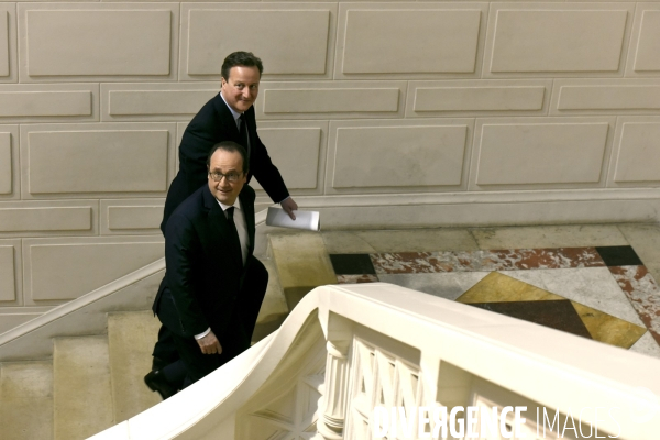 34ème sommet franco-britannique. David Cameron et François Hollande