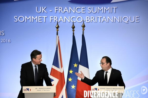 34ème sommet franco-britannique. David Cameron et François Hollande