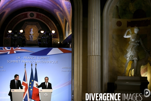 34ème sommet franco-britannique. David Cameron et François Hollande