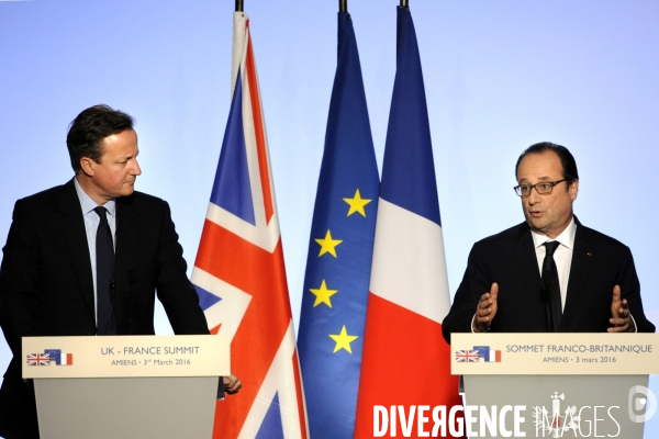 34ème sommet franco-britannique. David Cameron et François Hollande