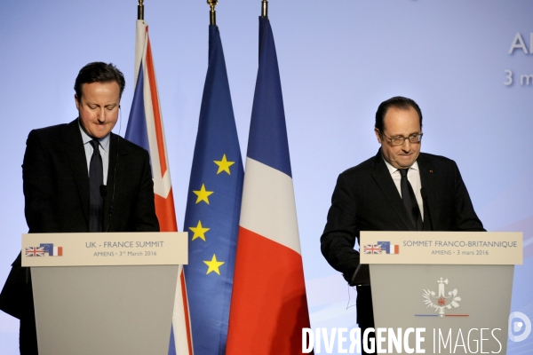 34ème sommet franco-britannique. David Cameron et François Hollande