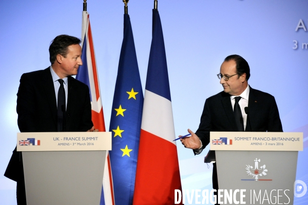 34ème sommet franco-britannique. David Cameron et François Hollande