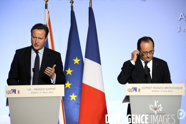 34ème sommet franco-britannique. David Cameron et François Hollande