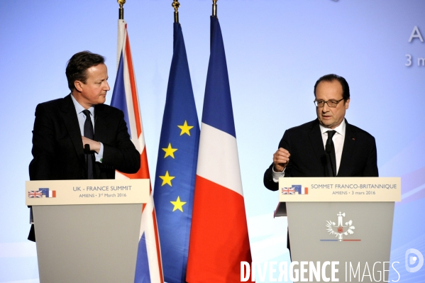 34ème sommet franco-britannique. David Cameron et François Hollande