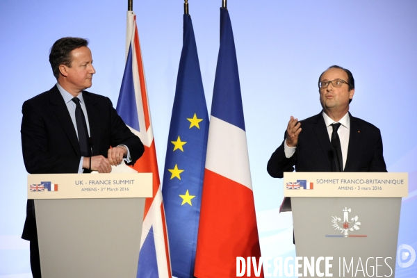 34ème sommet franco-britannique. David Cameron et François Hollande