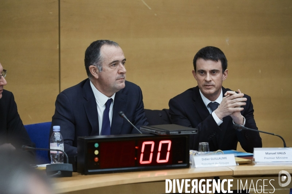Manuel Valls audition au sénat